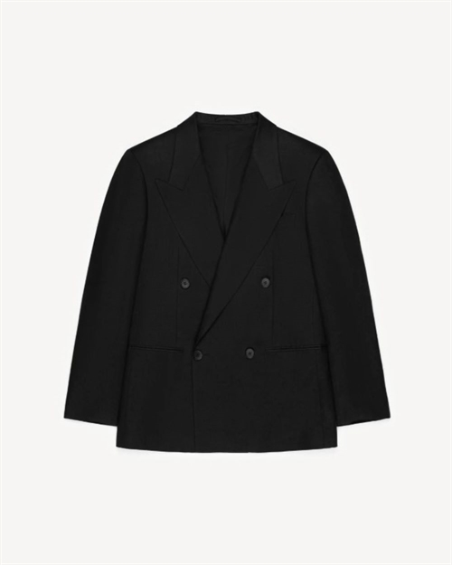 HERMAN DOUBLE - BREASTED JACKET BLACK